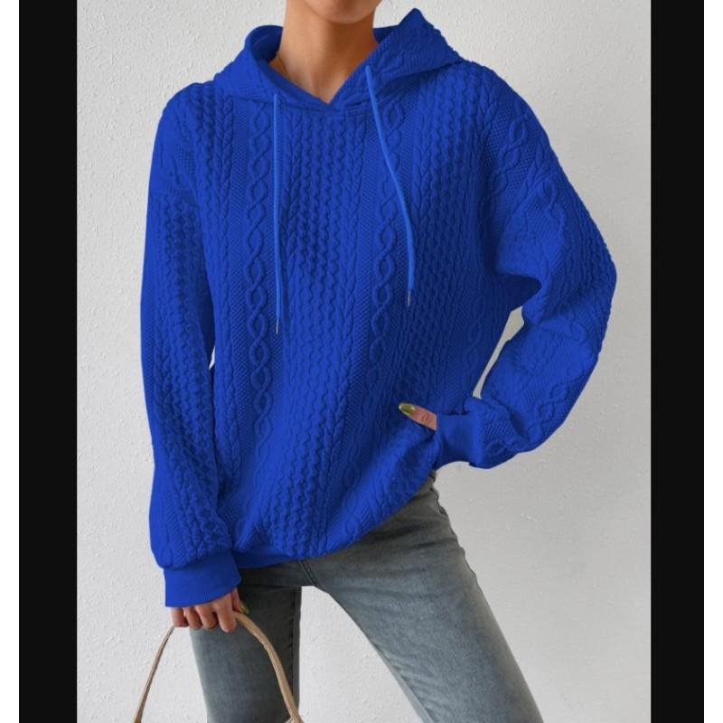 Women's Autumn and Winter Knitted Pullover Plus Size Casual Knitted Long Sleeve Sweatshirt Loose Plus Size Tops