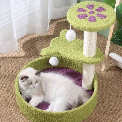 Cat Tree Cat Tower for Indoor Cats Multi-Level Cat Tree with Scratching Posts Plush Basket & Perch for Play Rest Cat Activity Tree
