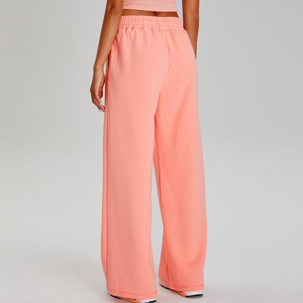 New Casual Versatile Wide Leg Pants For Women'S Outdoor Sports, Elastic Drawstring Pants, Loose Yoga Fitness Pants