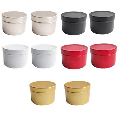 10ks plechovky hliníkové dózy kovové dózy s víčkem svíčky plechovky kulaté dózy dózy cestovní dózy nádobky