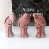 Animal Owl Bird Parrot Feathery Birds Silicones Mold DIY Standing Parrot  Bird Candle Mold  Animal Desktop Ornament Gypsum Mold