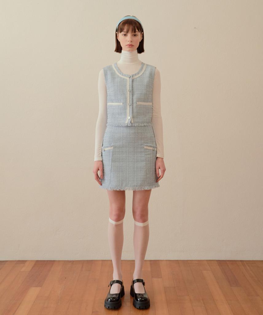 Margarine Fingers Lake Tweed Skirt