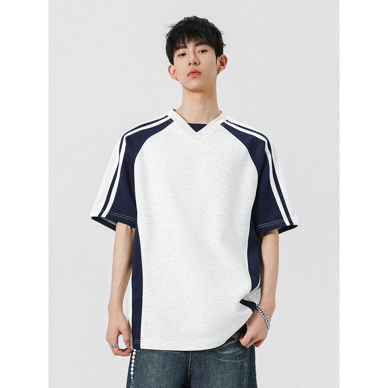 Wassup American-Style Short-Sleeve T-Shirt for Men, 2025 New Summer Wear, High-Street Design, Loose Trendy Brand Top