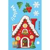9Pcs PVC Christmas Window Stickers Removable Christmas Static Stickers  New Year Party Decor