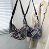 This Year's Popular Bag Women's New Fashion Versatile Ethnic Style Messenger Bag Ins Niche Foreign Style One Shoulder Dumplings