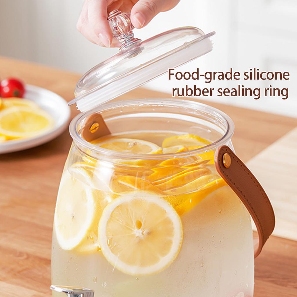 Getränkebehälter mit großem Fassungsvermögen, galvanisiertem Zapfhahn, auslaufsicherem Design und robustem PET-Kunststoff für Veranstaltungen und den Heimgebrauch