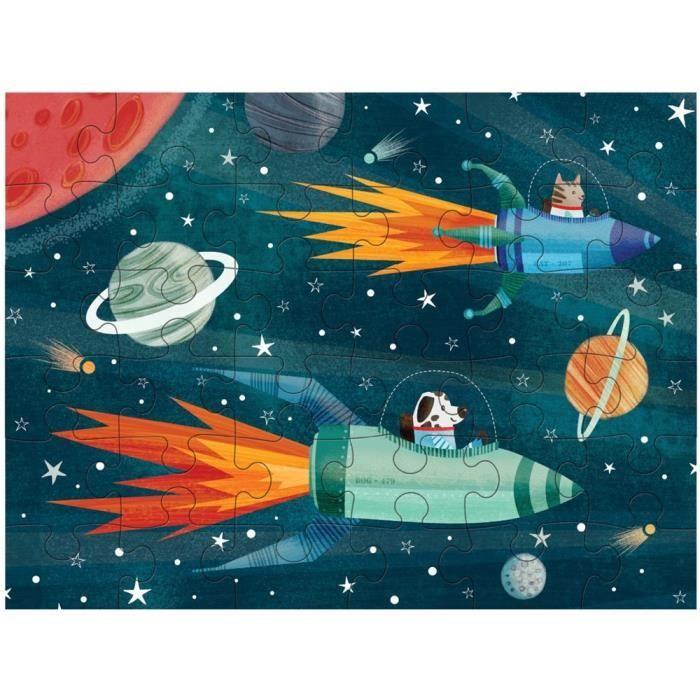Puzzle - Mudpuppy 36 pcs - Multicolore - Science et espace - Puzzle portable