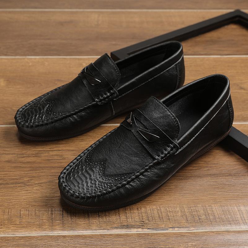 

Модные мужские удобные туфли для вождения Повседневные туфли на плоской подошве Свадебные туфли для вечеринок на открытом воздухе Прогулочные туфли Деловые туфли для торжественного наряда Лоферы 44 чёрный