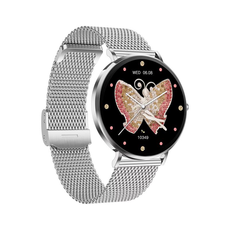 Dámské chytré hodinky T8 Pro Fashion AMOLED 1,32 palce BT Calling AI Voice Sport Fitness Tracker Dámské ultra tenké chytré hodinky T8Pro