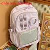 College Style Transparent Backpack With Nylon For School And College Students