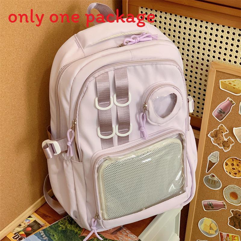 College Style Transparent Backpack With Nylon For School And College Students