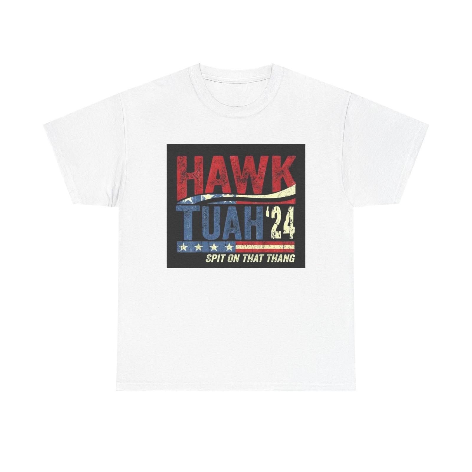 Men s and Women s T-shirts Hawk Tuah 2024 Spit On That Thang Funny Meme Gift Unisex Heavy Cotton Tee M