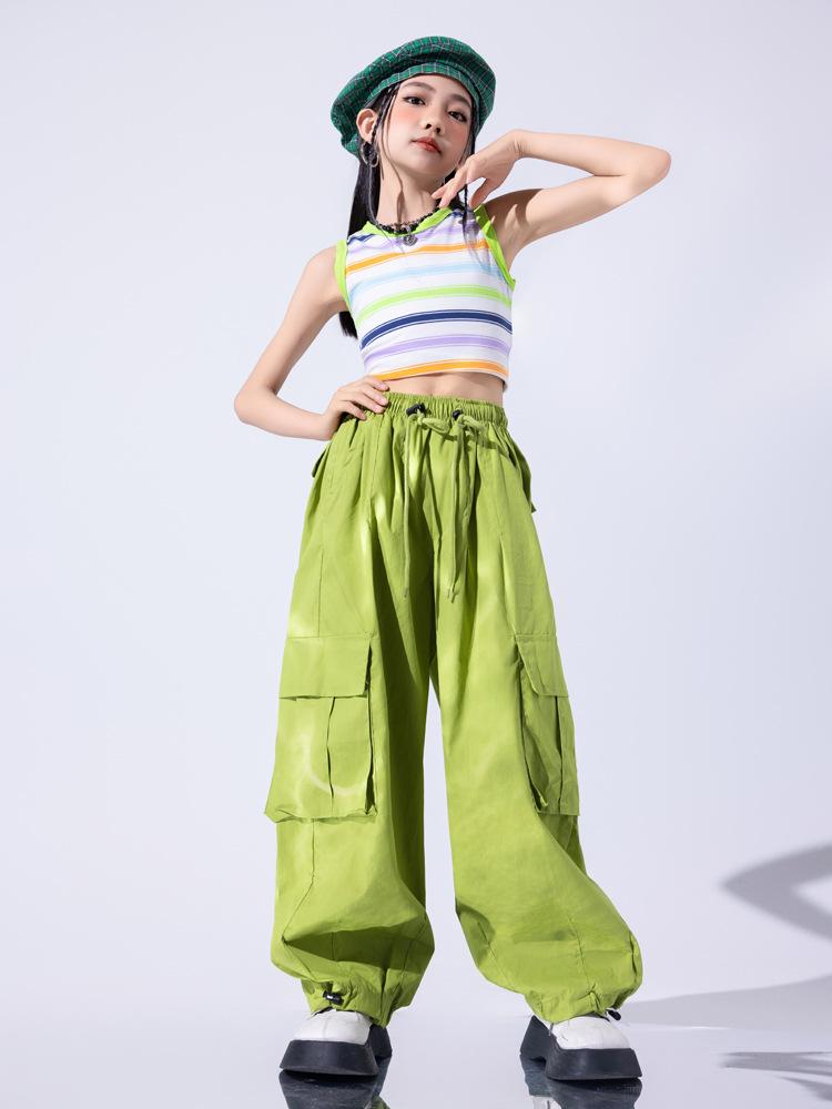 Costum de dans jazz la modă pentru fete pentru spectacole de vară