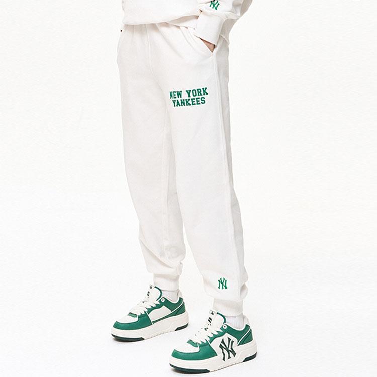 New MLB Knitted Sweatpants Unisex Cream 3APTV0131-50CRS
