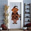 Vintage Halloween Decorative Door Sign 23.6 Inch Retro Halloween Party Wall Door Hanging Horror Pumpkin Style Sign