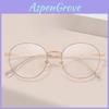 Vintage Style Circular Eyewear With Pc Lenses And Blue Light Filter For All Faces