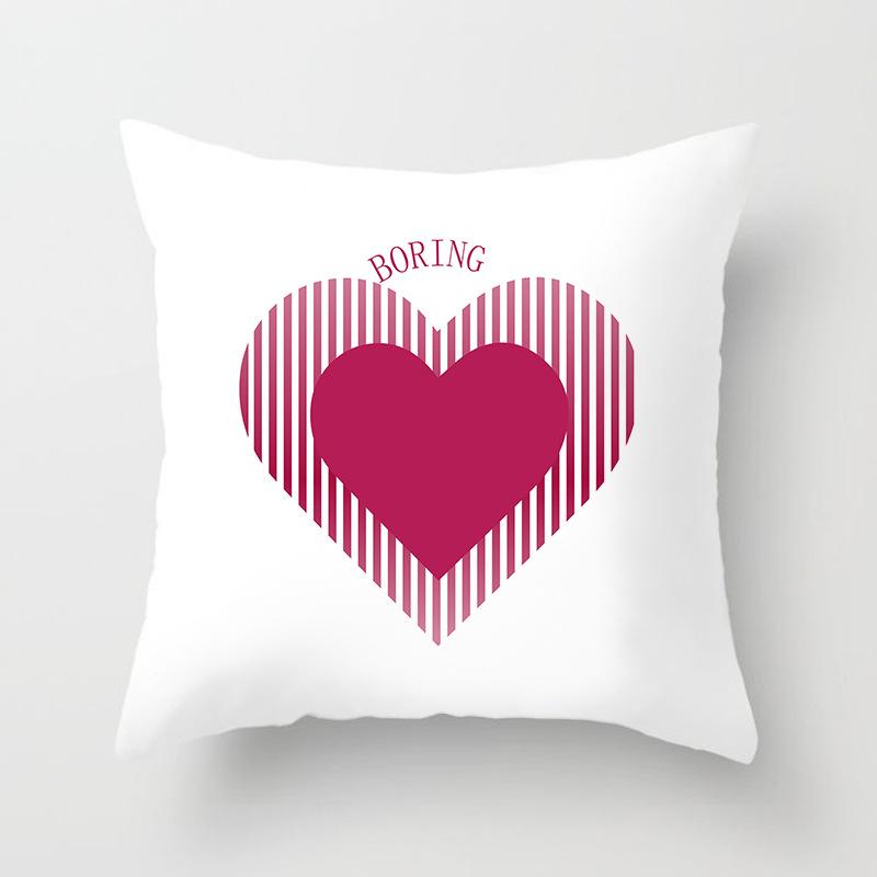 Nordic Ins Style Small Fresh Pillowcase Abstract Plant Flower Scenery Sunset Car Sofa Cushion Cushion Cover