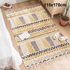 Cotton Linen Boho Rugs for Living Room Muslim Retro Ethnic Anti Slip Bedroom Area Rugs and Carpets Print Tatami Prayer Floor Mat