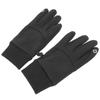 1 Pair Black Unisex Cycling Gloves Waterproof Skiing Non Slip Wind Proof Fleece Lined Gloves for