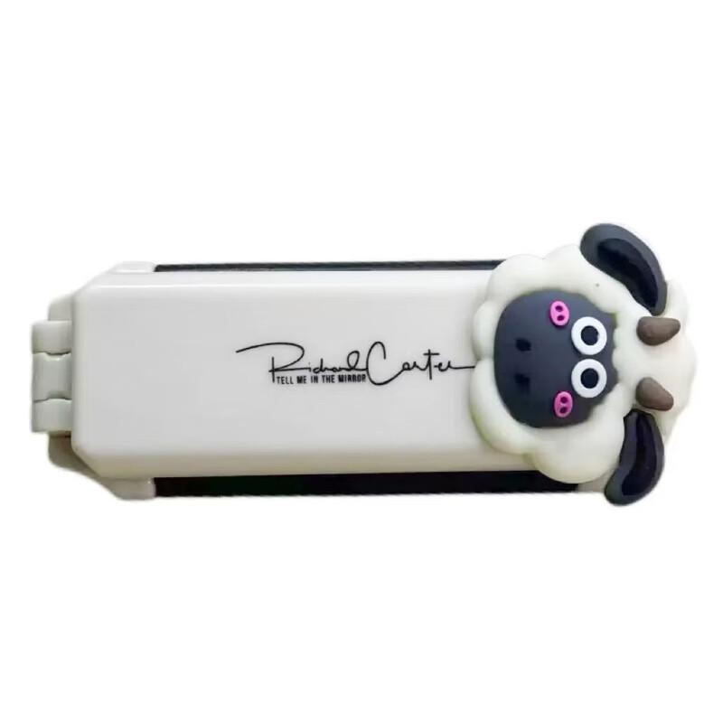 DingLe Portable Folding Air Cushion Comb with Makeup Mirror
