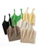Women's 100% Cashmere V-Neck Knit Camisole – Slim Fit, Fashionable Outerwear in Multiple Colors
