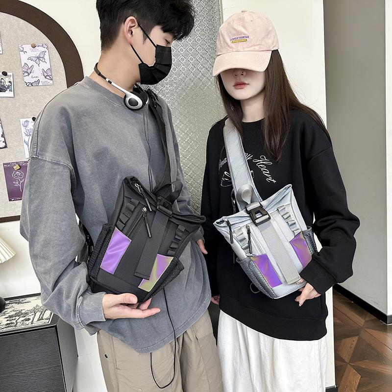 Многофункциональный тактический хип-хоп красочный светоотражающий рюкзак для мужчин — фото 3