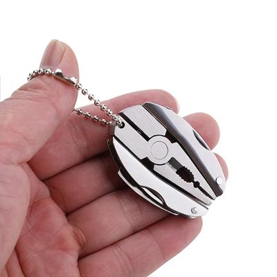 Portable Multifunction Folding Plier Stainless Steel Foldaway Knife Keychain Screwdriver Outdoor Mini Turtle Back Pliers