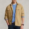 Polo Ralph Lauren Solid Color Long Sleeve Shirt With Chest Pocket Men Shirts Khaki MNPOWOV16822720-260