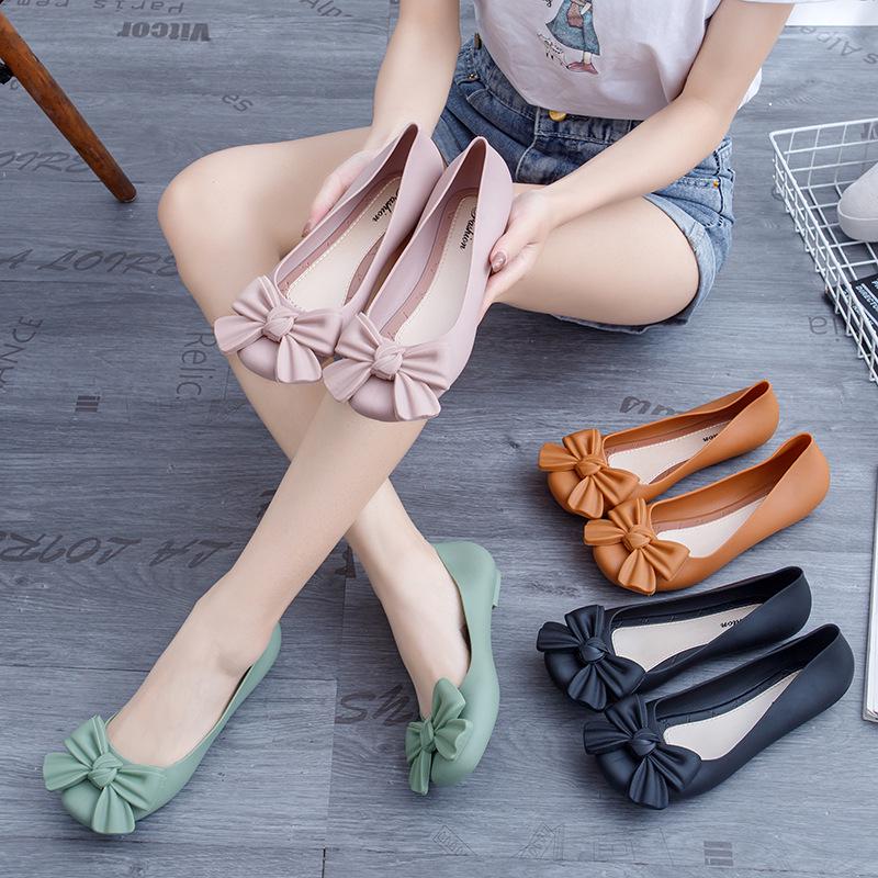 New Women's Summer Baotou Non-Slip Flat Jelly Sandals
