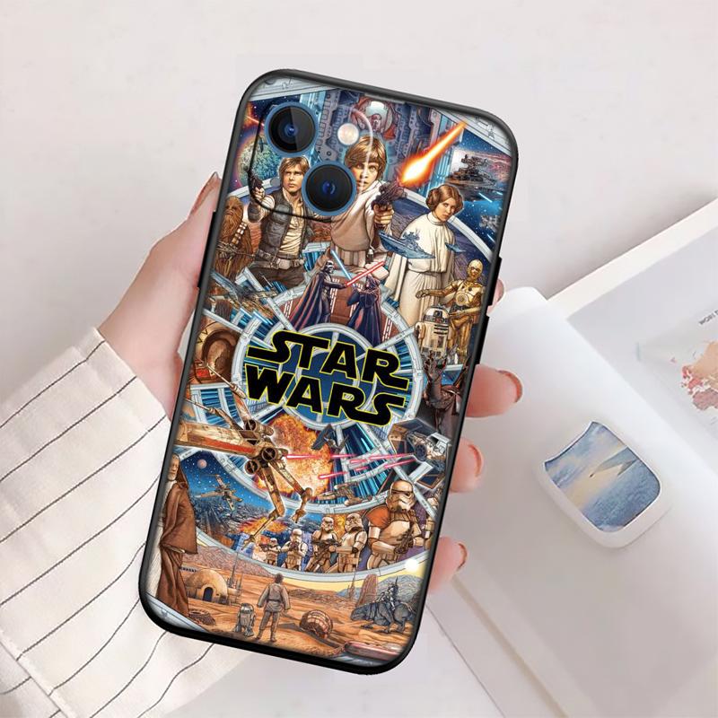 Star Wars Movie New High-End Shell Phone Case for iPhone 16 15 14 13 12 Pro Max Plus Mini