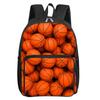Basketball Patten Square Front Pocket Backpack Zipper Large Capacity for Boy/Girls Best Gift 2D Cartoon Children's School Bag