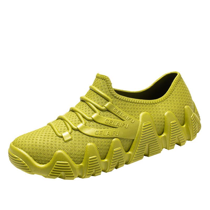 

Низкие дождевые туфли мужские водонепроницаемые туфли короткие модные резиновые сапоги четырехсезонные нескользящие кухонные резиновые туфли рабочая обувь 44 зелёный