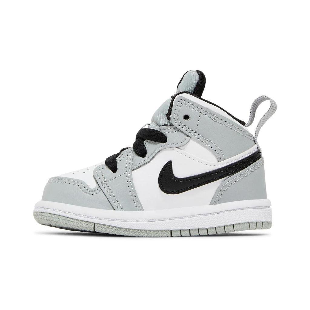 Air Jordan 1 Mid Toddler 'Light Smoke Grey' (Unisex) Light Smoke Grey / Black / White Toddler Shoes 640735 092