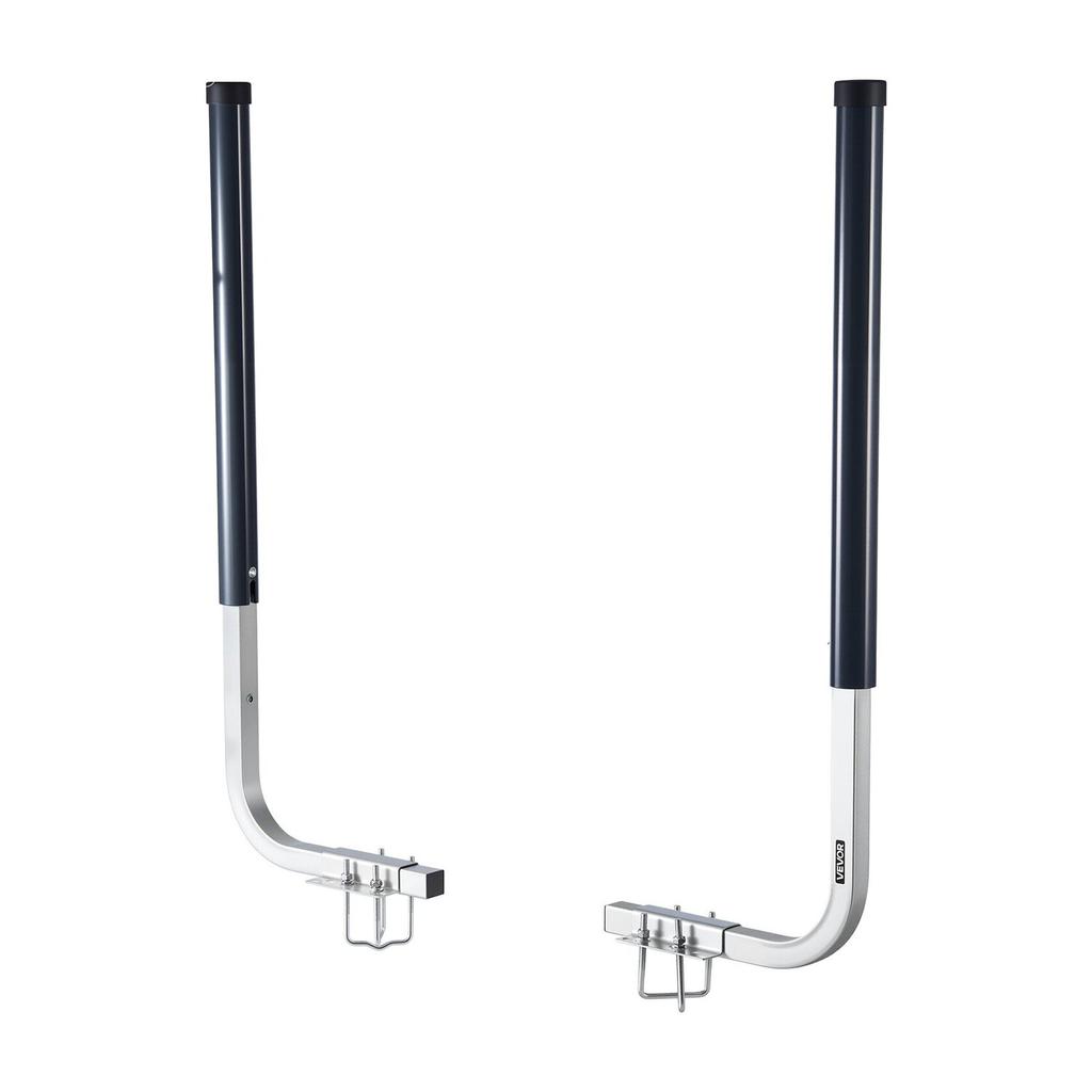 Boat Trailer Guides, 1016 Mm/1219 Mm Height Guide Poles, 2PCS High-Hardness Steel Trailer Guide-Ons, Adjustable Guide Poles with PVC Pipes, for Ski