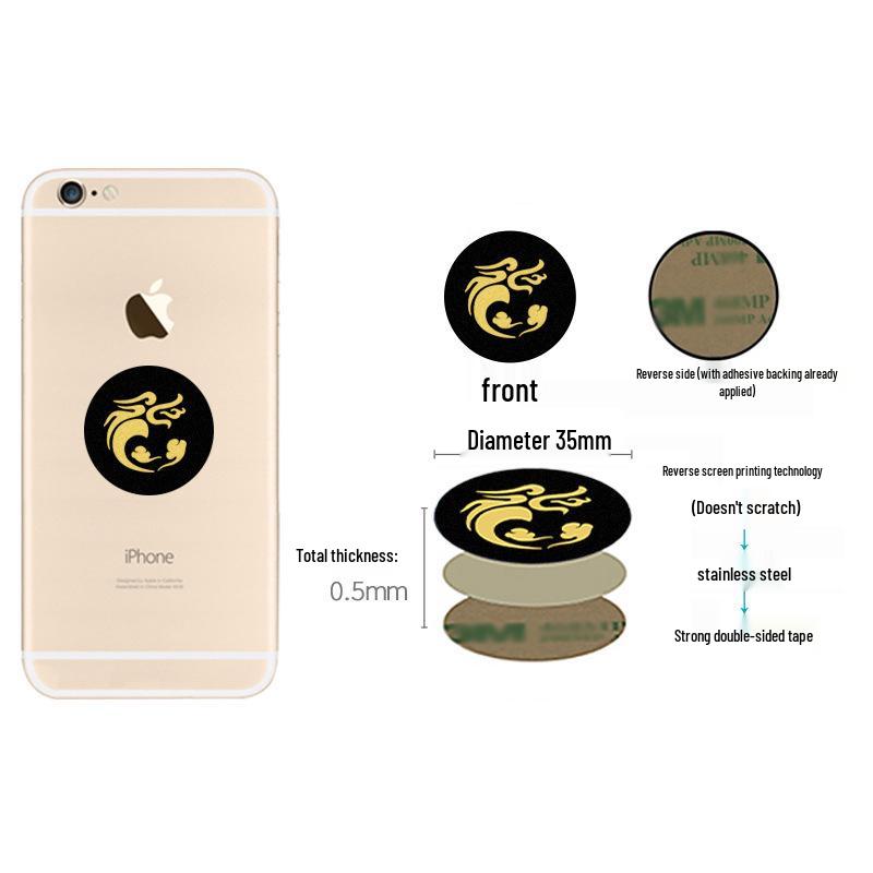 Cartoon Magnetic Car Phone Holder with Strong Suction and Adhesive Iron Sheet