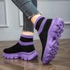 Unisex Sneakers Atmungsaktive hochelastische Socken Dicke Sohle Erhöhen Sportschuhe Damenschuhe