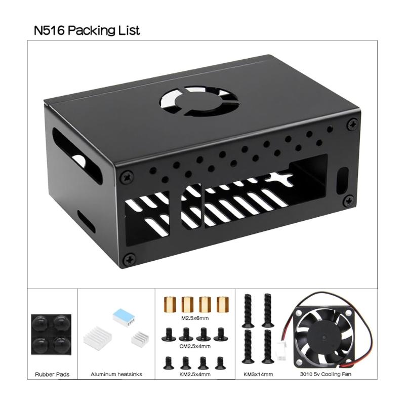 Metal Enclosure Aluminum Heatsink Access Housing Replacement for RV2 N516 Expansion Board Accessories