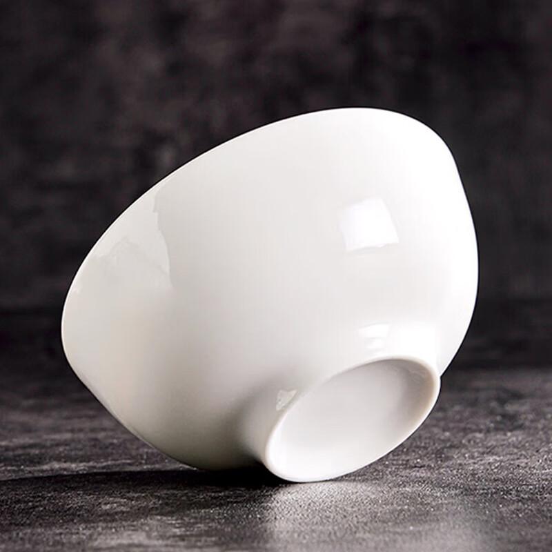 HUIHUADU White Porcelain Rice Bowl