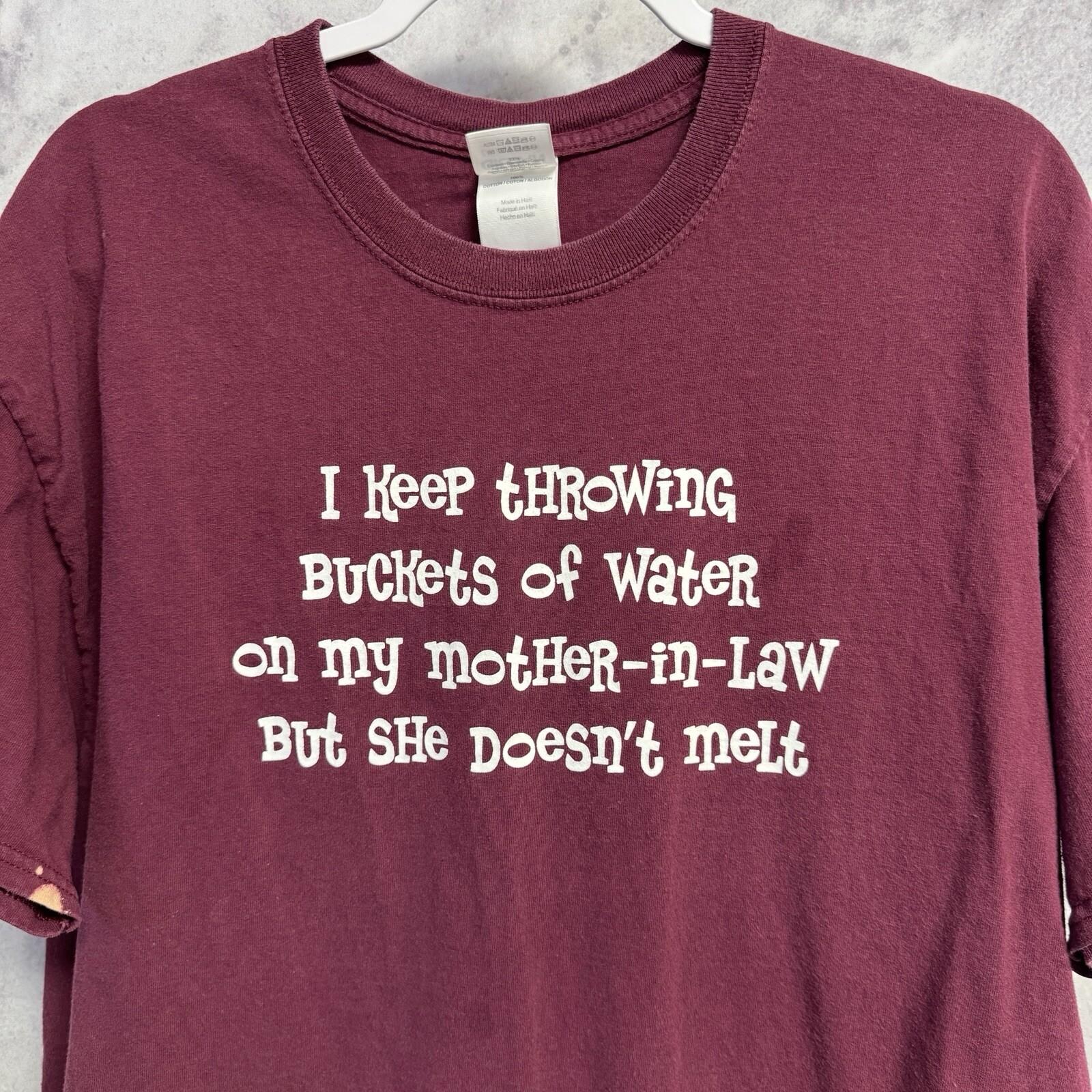 Vintage Funny Parody T Shirt Mens XL Red Short Sleeve Y2K S