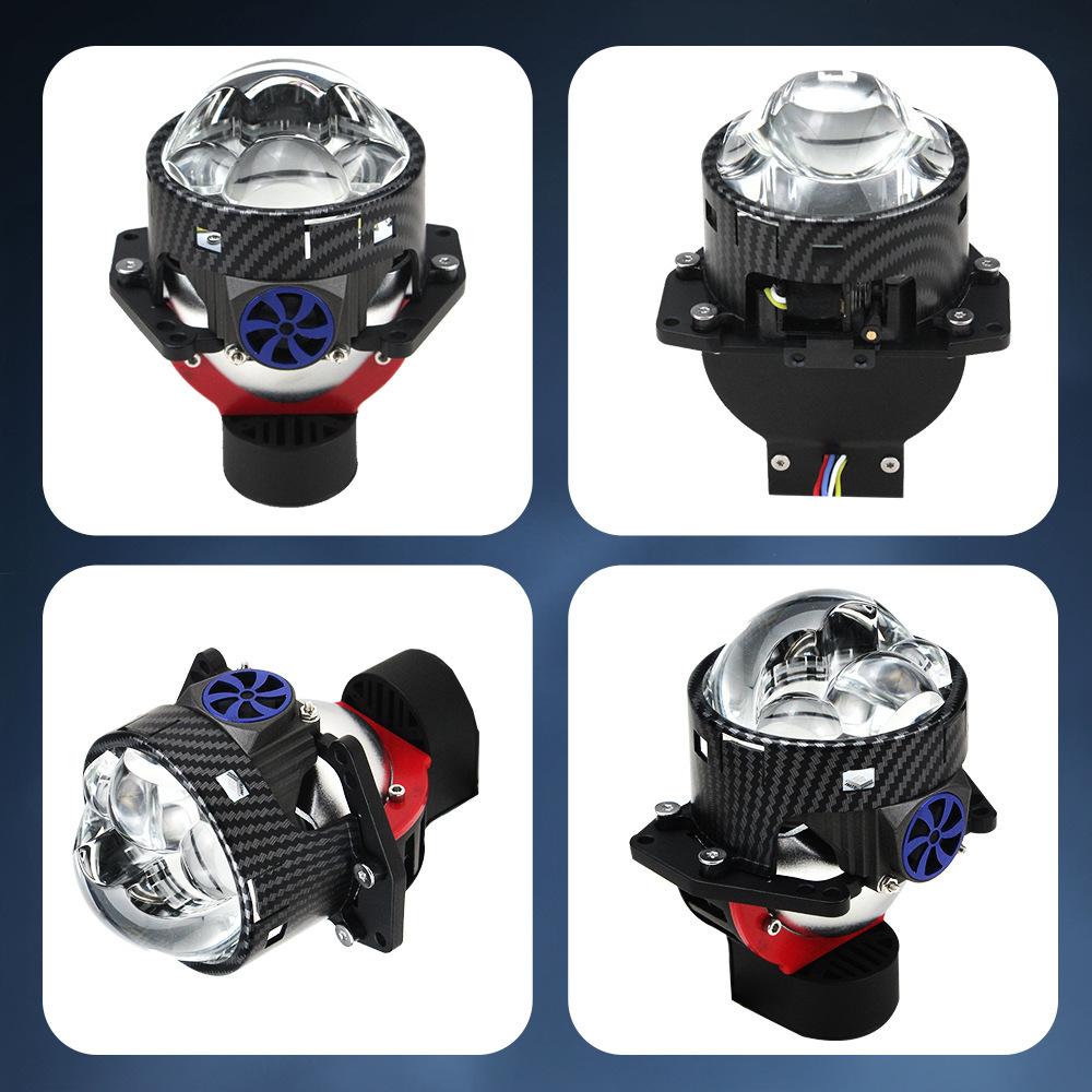 Tri-Direct Bifocal Lens Lossless 3-Inch Lens Laser Type Enhanced 80W Small Sunlight H4 H7 H11