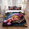 3pcs Anime Cartoon Design Bedding Set - Includes One Quilt Cover and Two Pillowcases (No Core) - Perfect for Bedroom and Guest Room Decorati