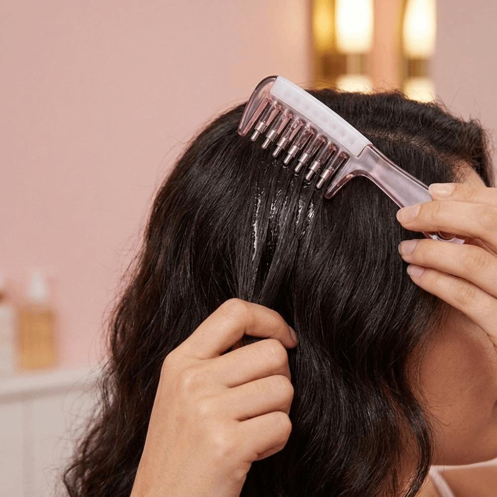 Wide-tooth Massage Guide Liquid Comb Anti-Frizz Scalp Massage Comb Hairdressing Combs  Female Scalp