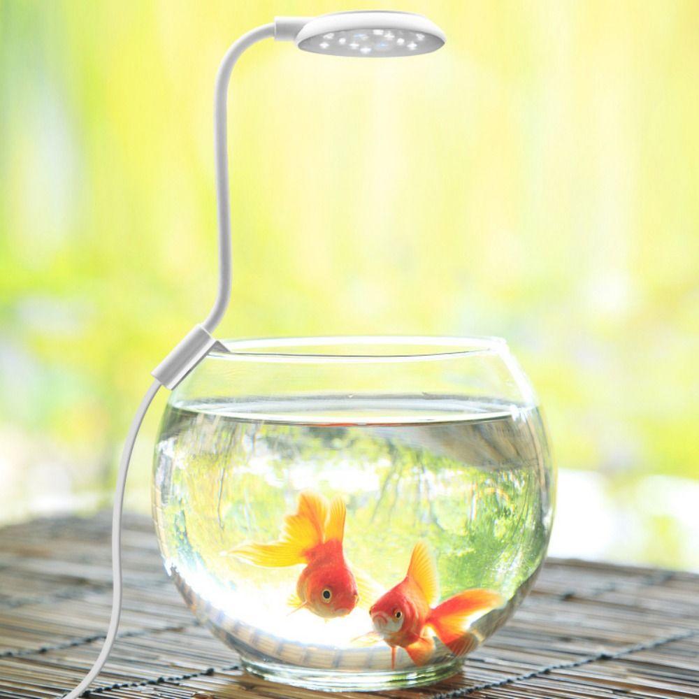 360 ° Rotation Fish Tank Plants Grow Light 5W Fish Tank Small Clip Light  Aquarium