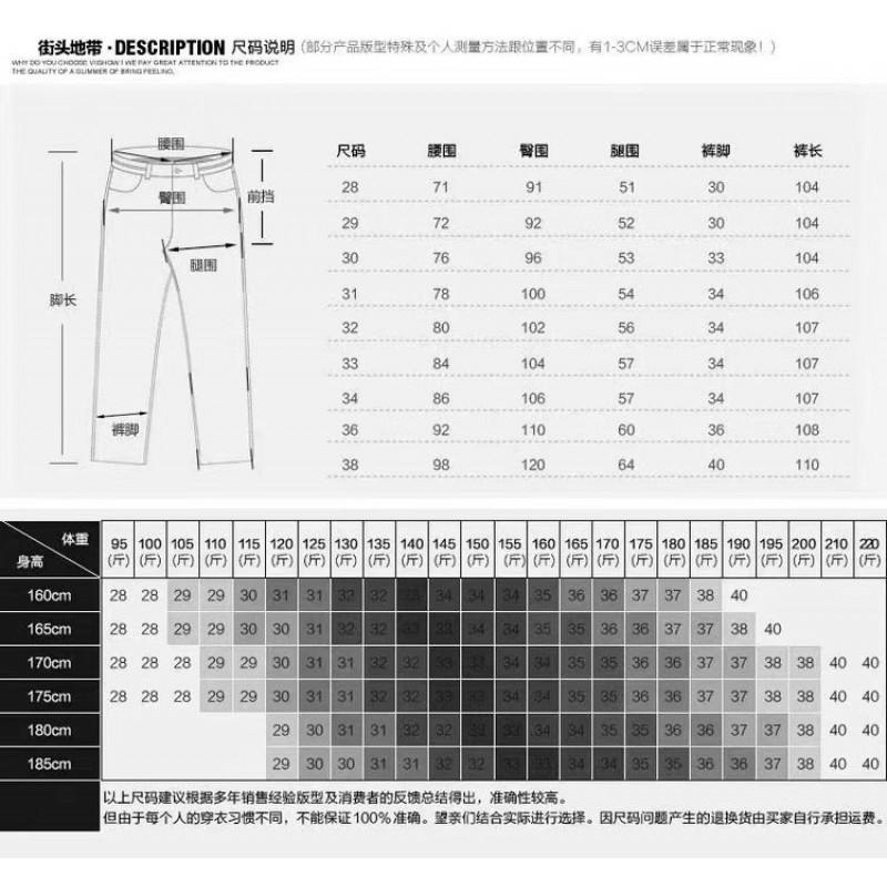 Mens Distressed Ripped Straight Fit Denim Jeans Vintage Style Cotton Blend Mid-Rise Casual Pants Fall
