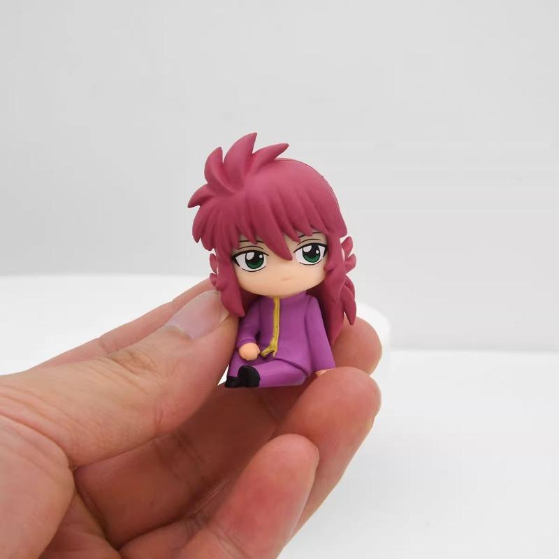YuYu Hakusho Gashapon Toys Yuusuke Urameshi Hiei Kurama Koenma Q Version Figure Model Ornaments Toys