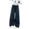 Pantaloni de trening casual cu picior larg pentru fete, stil coreean, pentru primăvară și toamnă