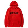 Women New York U.S.A City Hoodies Fashion Letter Printed Graphic Sweatshirts  Casual Harajuku Hooded Pullover Sportwear