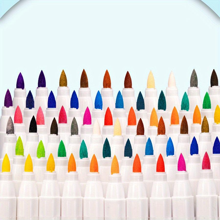 Conjunto de 18-84 canetas marcadoras de tinta acrílica, caneta marcadora à base de água com ponta macia, ponta de pincel macio, tons de pele, marcadores de arte para pedras, azulejos, vidro, cerâmica, madeira