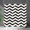 Shower Curtain Waterproof And Mildew-Proof Line Lattice Bathroom Striped Bathroom Curtain Shower Curtain Partition Curtain Free Of Punching