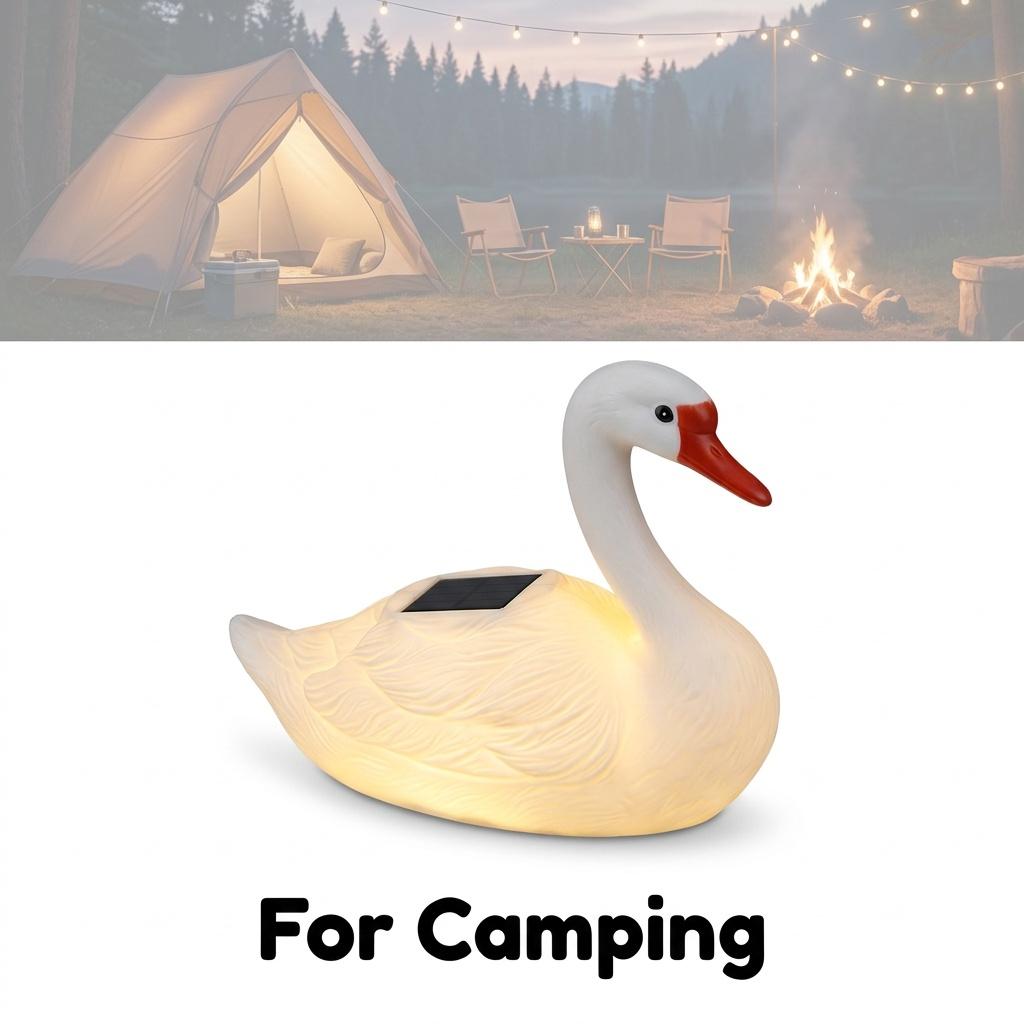 Solar Floating Animal Pool Lights, Waterproof LED Floating Swan Duck Crocodile Light, Solar Powered Floating Lamp for Pond Pool Garden Water Decor